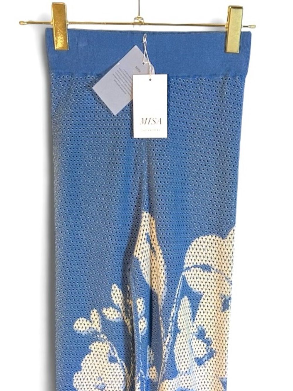 Misa Los Angeles NWT Liam Knit hibiscus Pant in Sz XS - Picture 7 of 7
